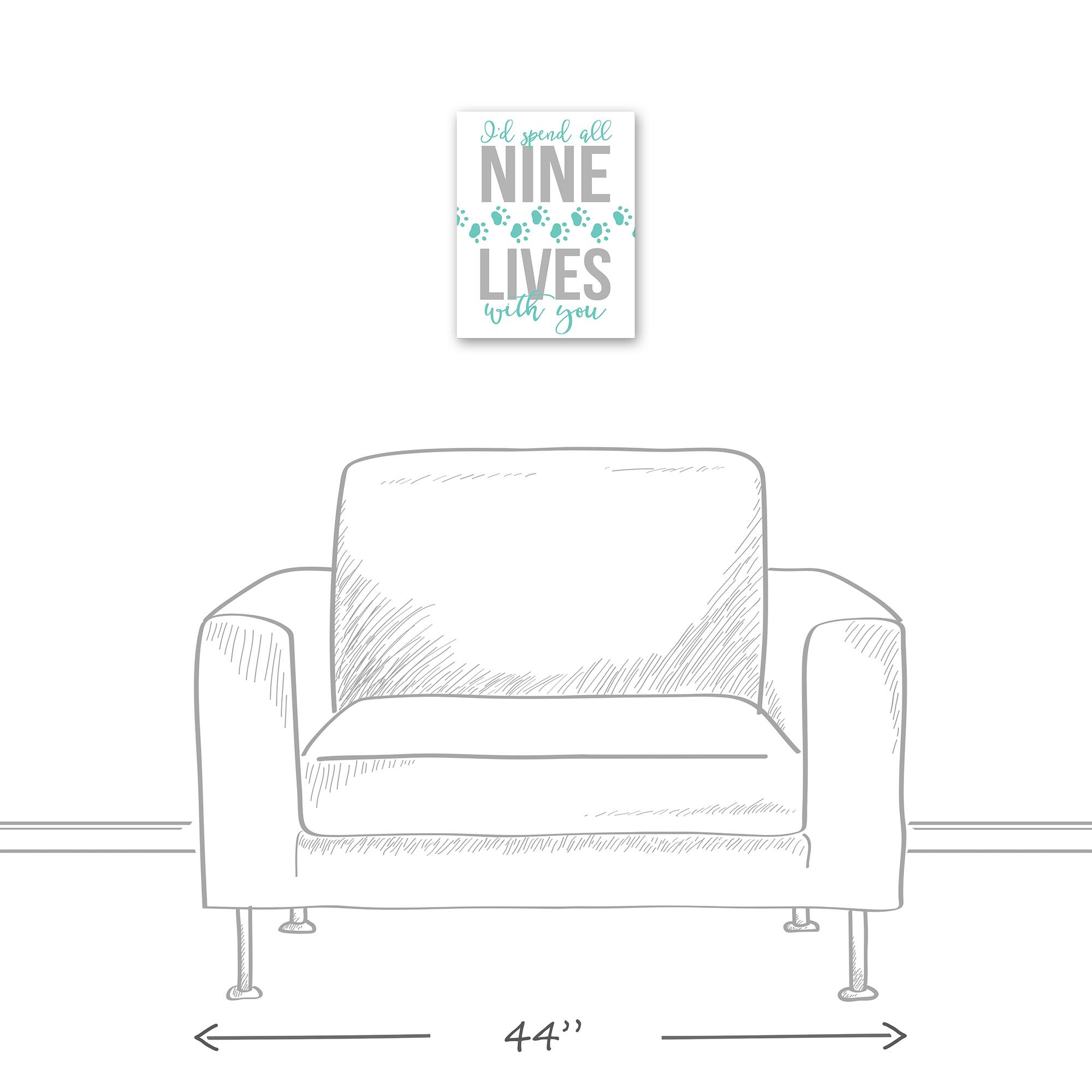 I'd Spend All Nine Lives with You Canvas Wall Art